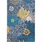 Homeroots 4 x 6 ft. Blue Tropical Flower Area Rug 385401 - alternate 1